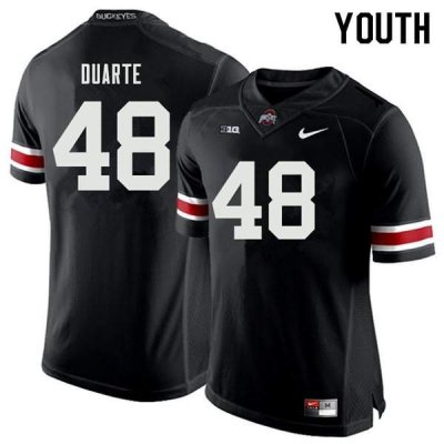 Youth Ohio State Buckeyes #48 Tate Duarte Black Nike NCAA College Football Jersey High Quality UTQ8244WJ